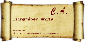 Czingráber Anita névjegykártya